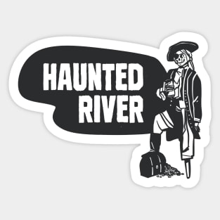 Haunted River Flume Boat Ride Sticker